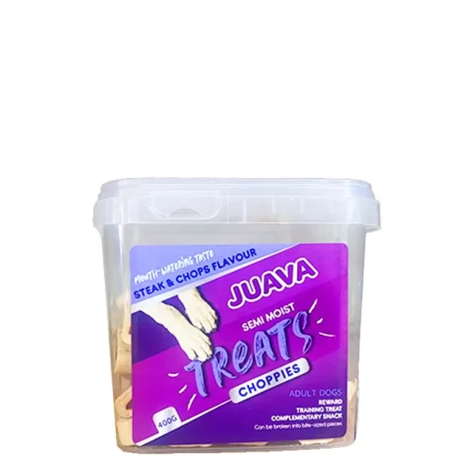 Juava Semi Moist Treats Choppies Steak and Chops 400g 1 Juava Semi Moist Treats Choppies Steak and Chops 400g 1